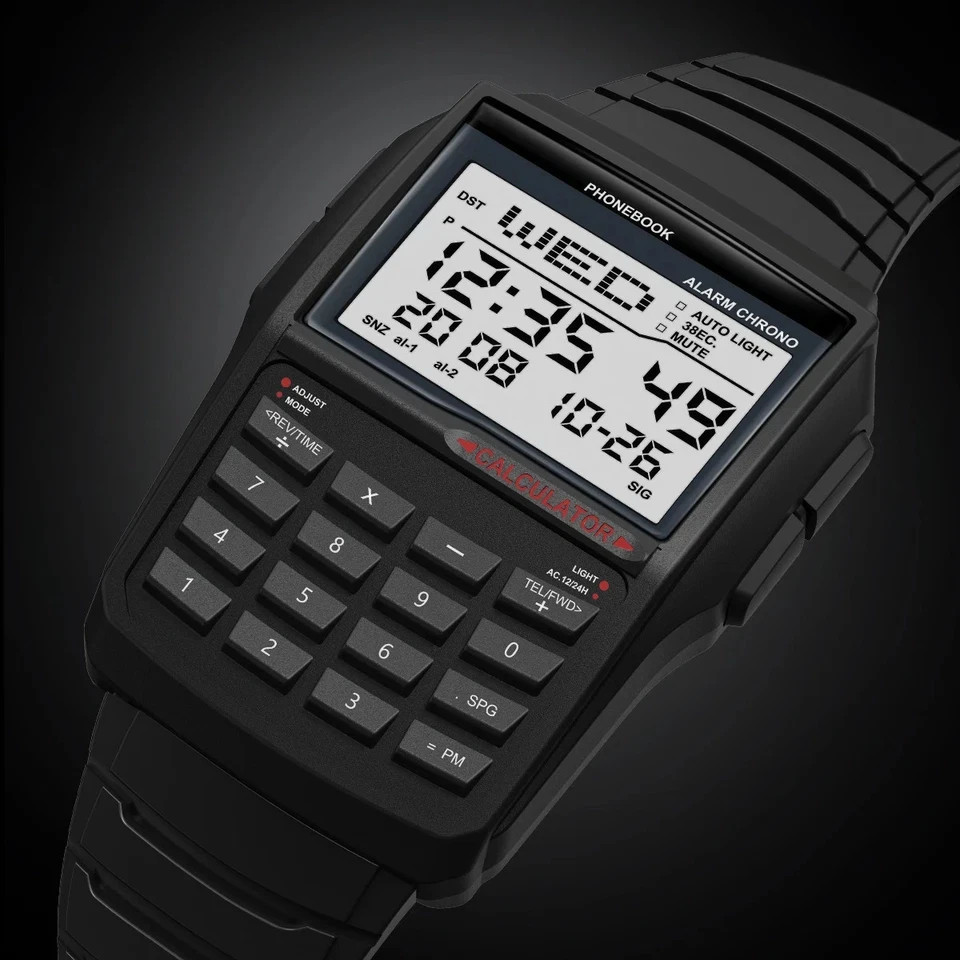 Computer Style Men’s Top Luxury Digital Sports Watch Multifunction Calculator