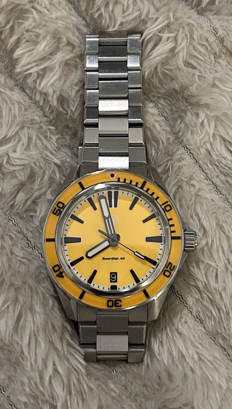 Zelos Swordfish 40 Automatic Diver Watch Ember Orange Dial 40mm