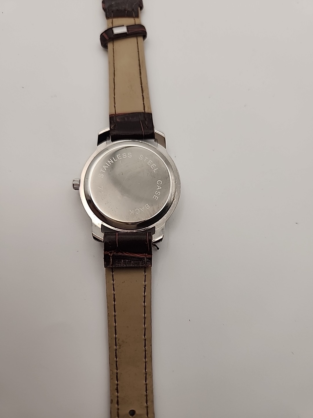 Simple Watch Men’s Stainless Steel Quartz Brown Band