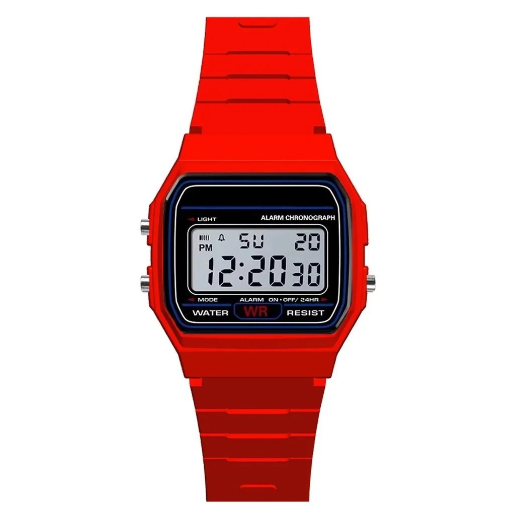 Retro Digital Watch Classic F-91W Style Sport Chronograph Alarm Backlight Unisex