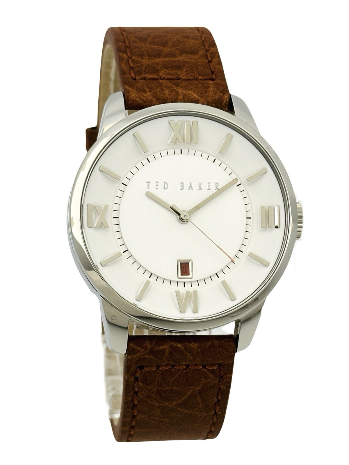 Ted Baker Men’s TE10015154 SMART CASUAL Brown Leather Strap Watch , TE1118