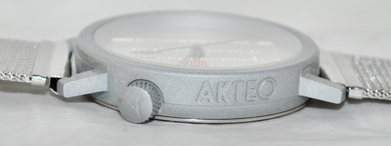 Akteo J.C. Mareschal Silver Animated Football Theme Watch Silver Mesh Band w/Box