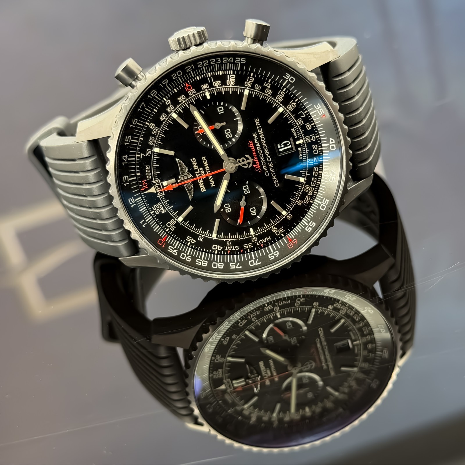 Breitling Navitimer 01 46 MB012822 Black Dial Chronograph Full Set 2016