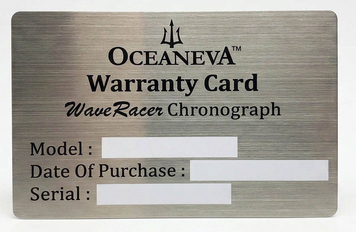 Oceaneva WaveRacer 1000M Black Silver – Grade 5 Titanium Automatic Chronograph