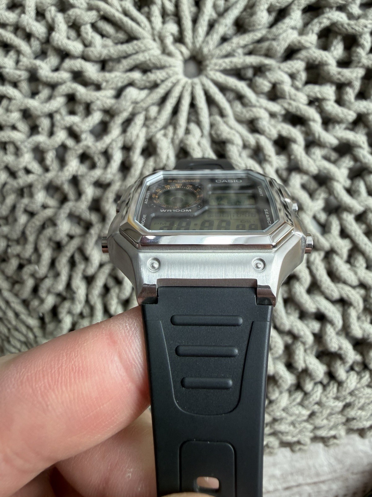 Casio AE-1200WH Casio Royale Custom Mod Stainless Steel Case Mineral Crystal