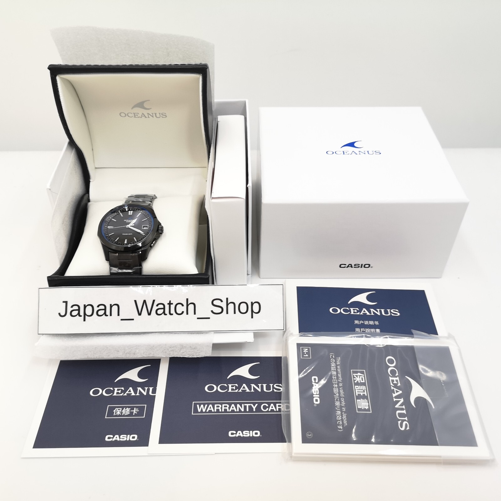 CASIO OCEANUS OCW-S100B-1AJF Black Titanium Radio Solar Men’s Watch New in Box
