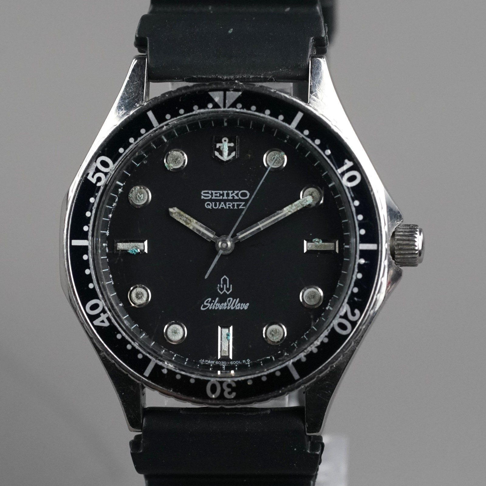 SEIKO 1980 VintageDiver SilverWave 6030-6000 Men’s 36mm Watch NewBattery NewBand