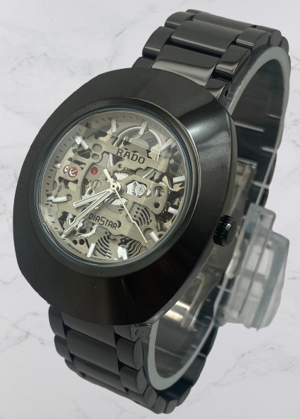 Refurbished Beautiful Rado Diastar Skeleton Silver Dial Working Automatic Watch