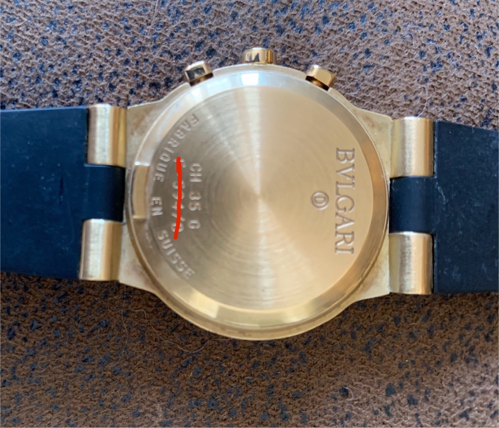 Bvlgari Diagono Chronograph SOLID 18kt Yellow Gold CH 35 G