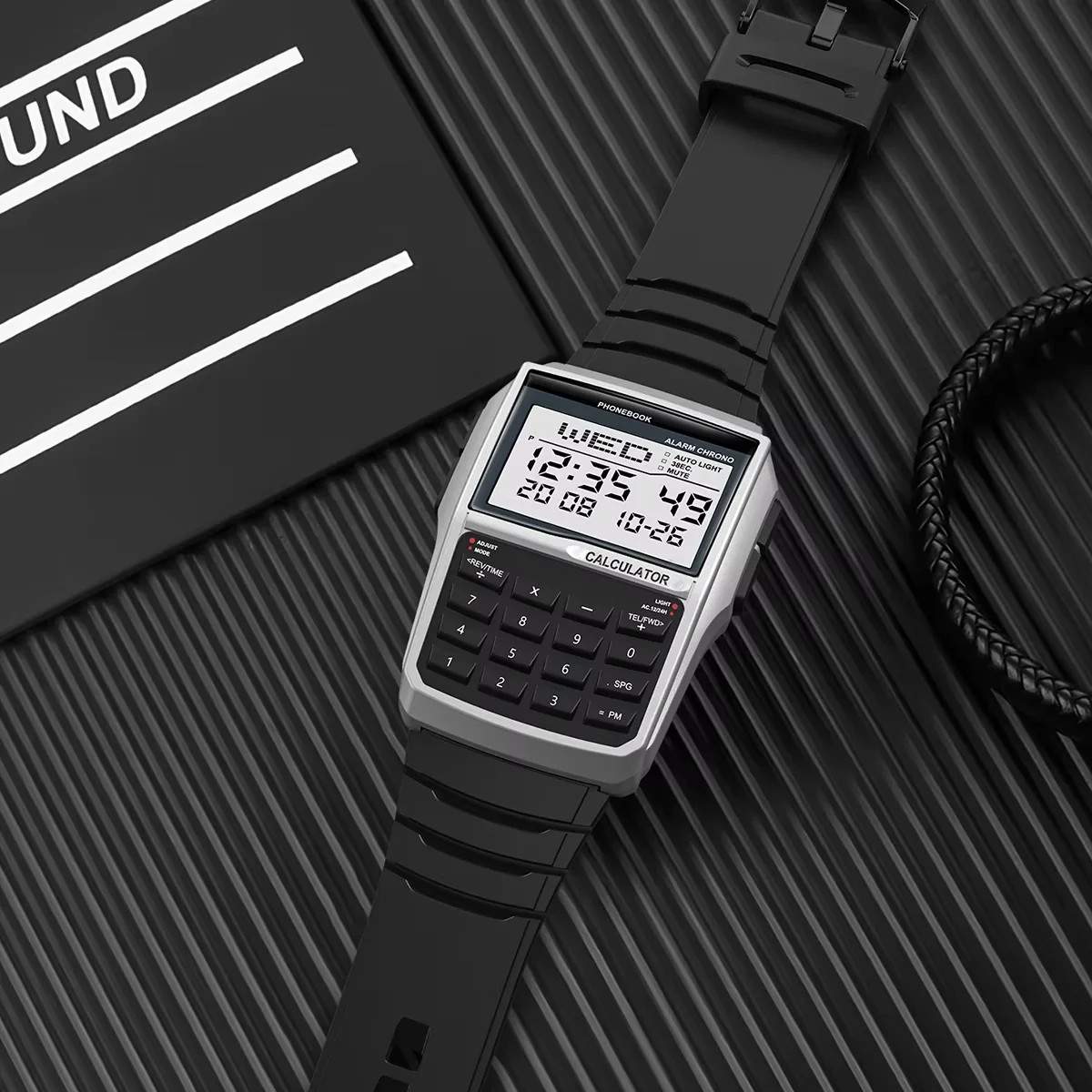 Computer Style Men’s Top Luxury Digital Sports Watch Multifunction Calculator