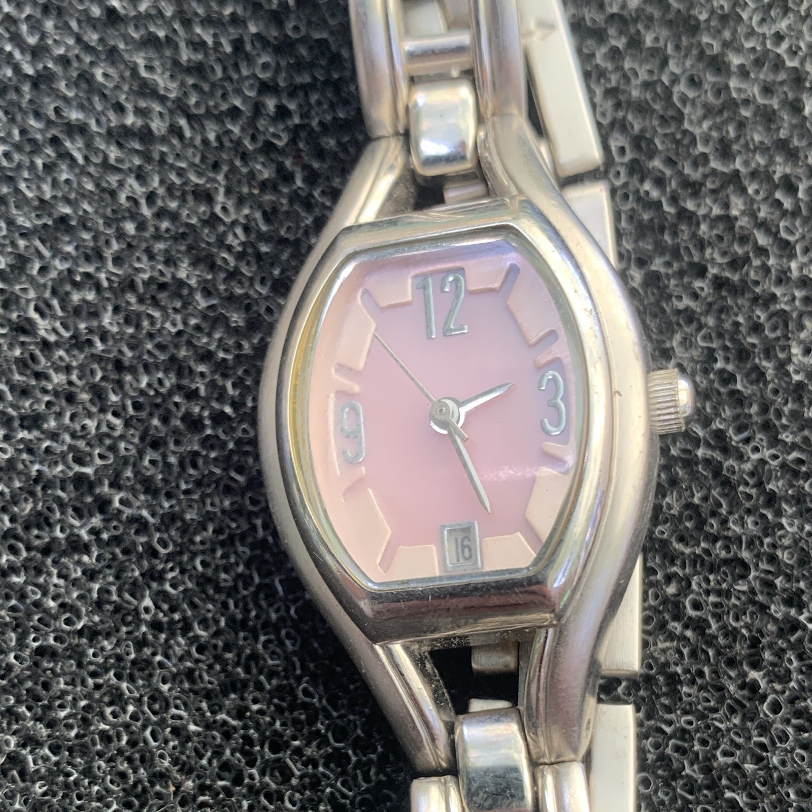 Seiko Women’s Stainless Steel Bracelet Quartz Analog Pink Dial Date Watch