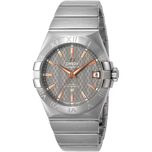 Omega Constellation Co-Axial 38mm Grey 123.10.38.21.06.002 Box Papers 38mm