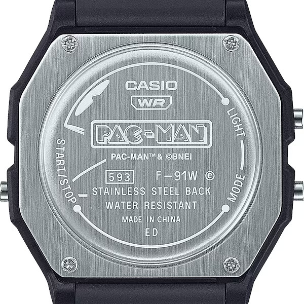 CASIO CLASSIC Pac-Man Collaboration Model with Biomass Plastic Band F-91WPC-1AJR