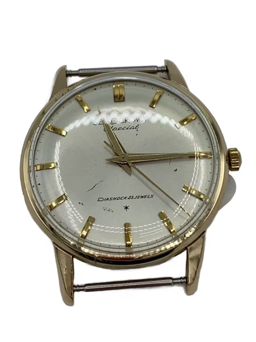 SEIKO CROWN SPECIAL Manual Wind Watch Gold Plated 15021E
