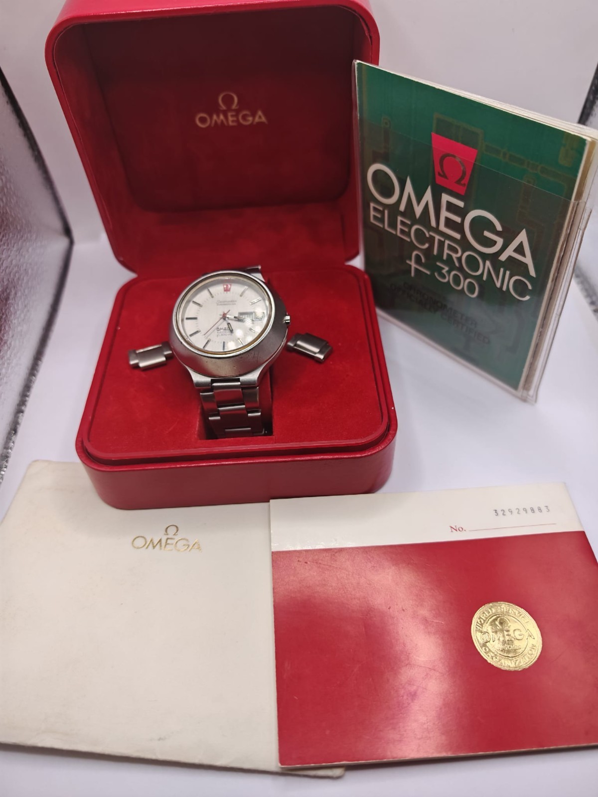 Omega Seamaster Electronic f300 Hz Cone Box Papers Collectors & Documented