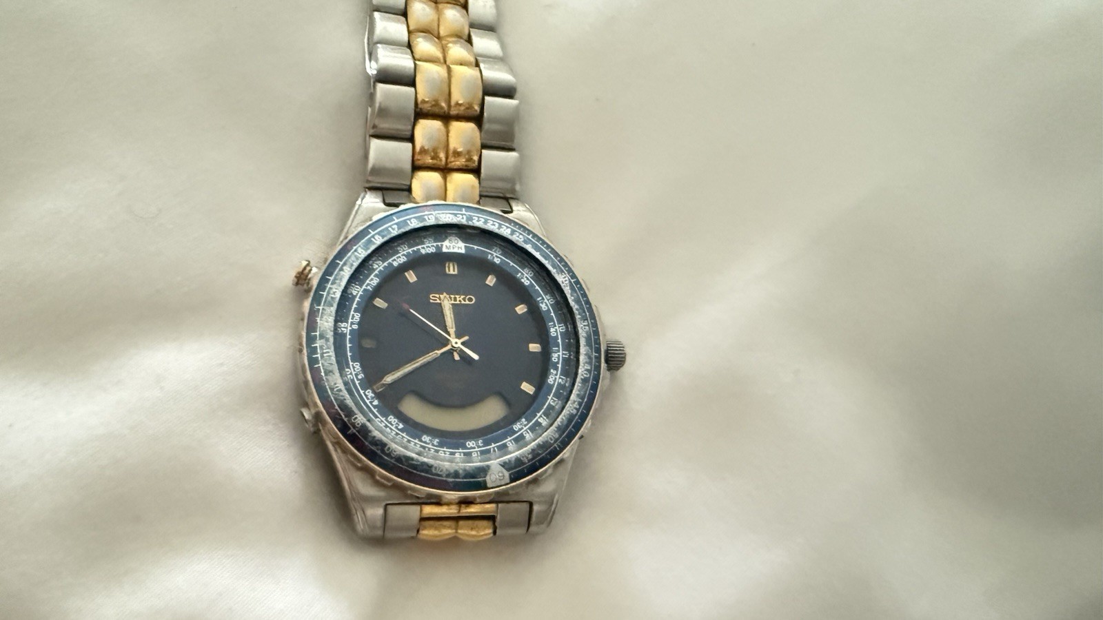 Vintage Seiko Dual Display H801-6008 Chronograph