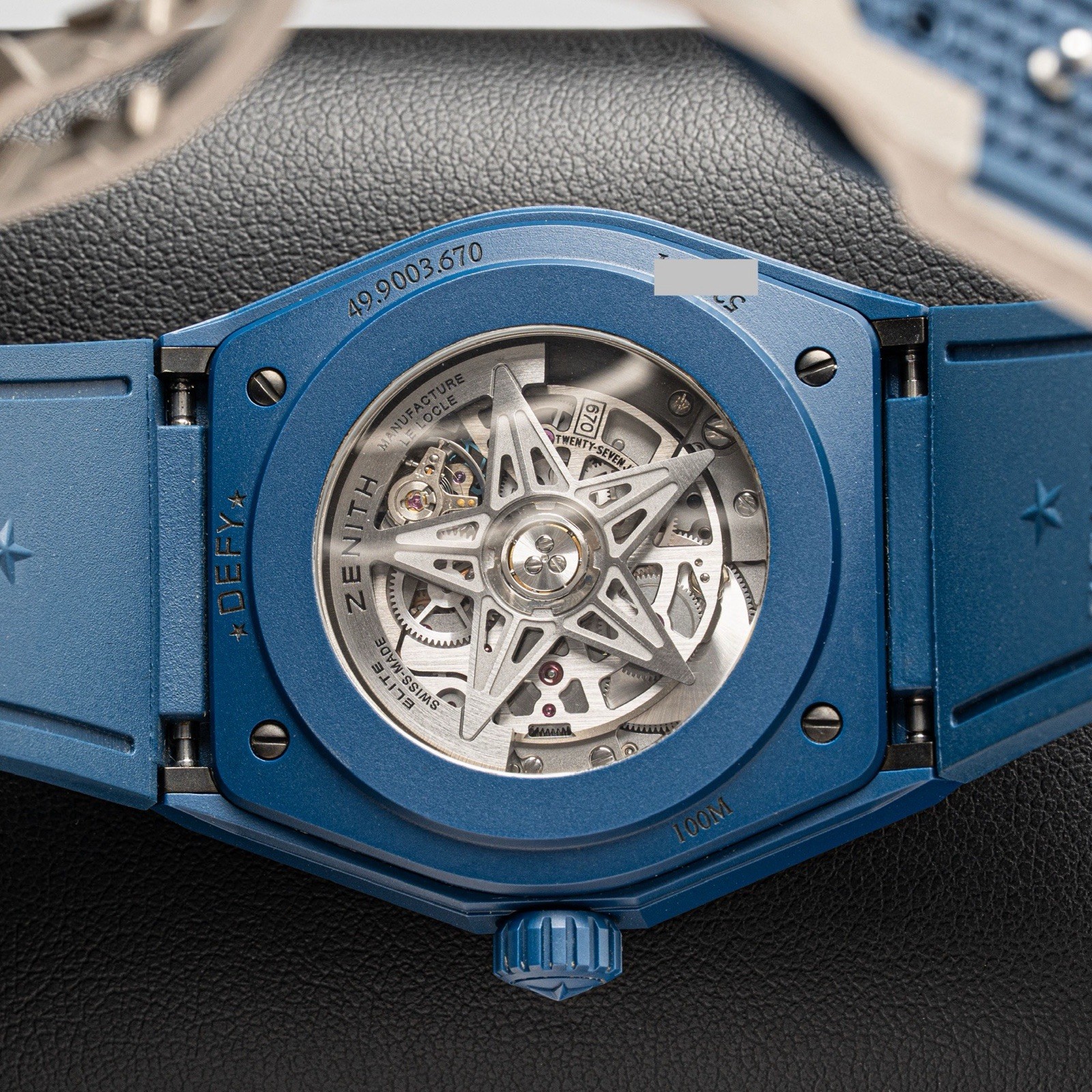 Zenith DEFY Classic Automatic Rare Blue Ceramic Skeleton, 49.9003.670/51.R793