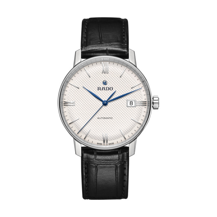 New Rado Coupole Classic Automatic Light Dial Leather Band Men’s Watch R22860075