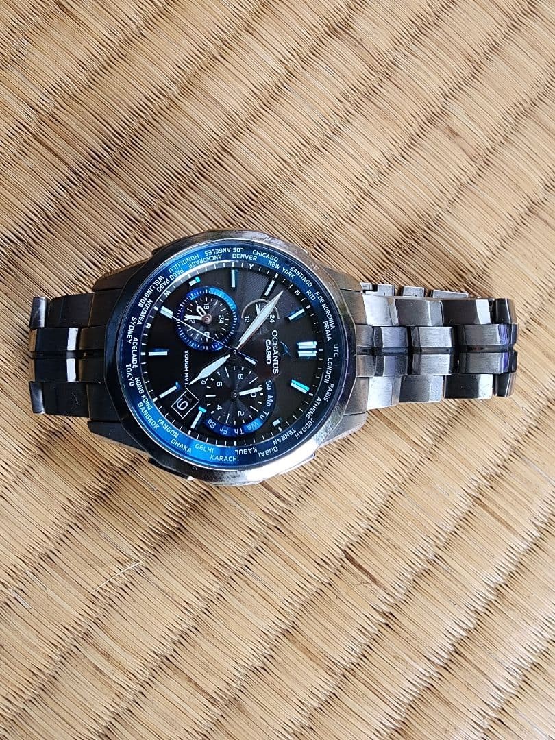 Casio Oceanus Manta OCW-S1400-1AJF Titanium Tough Solar Radio Wave Watch #0003