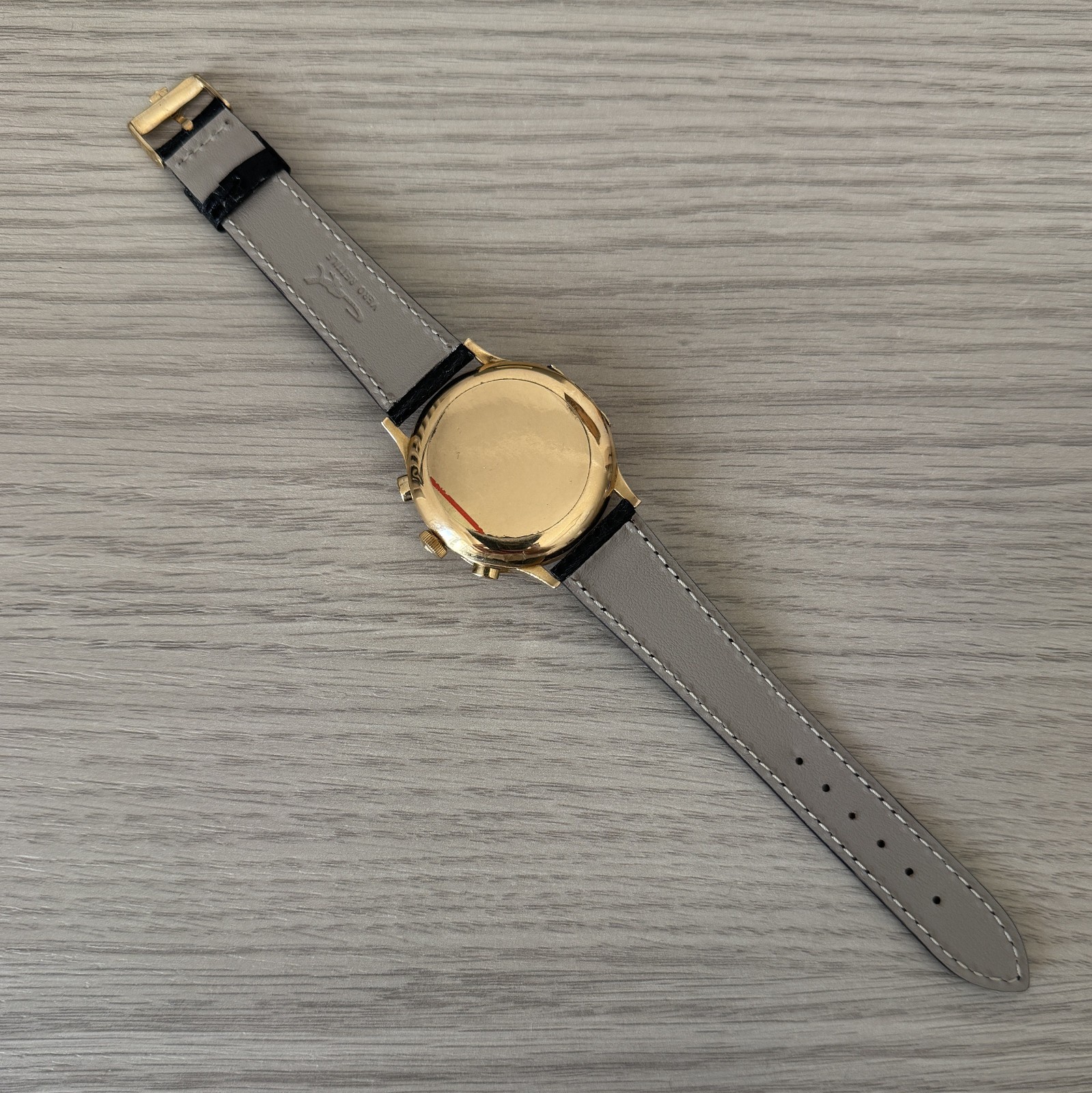 EBERHARD & CO Pre-Extrafort Tri-compax Oversize yellow gold 18KT 1937 very rare