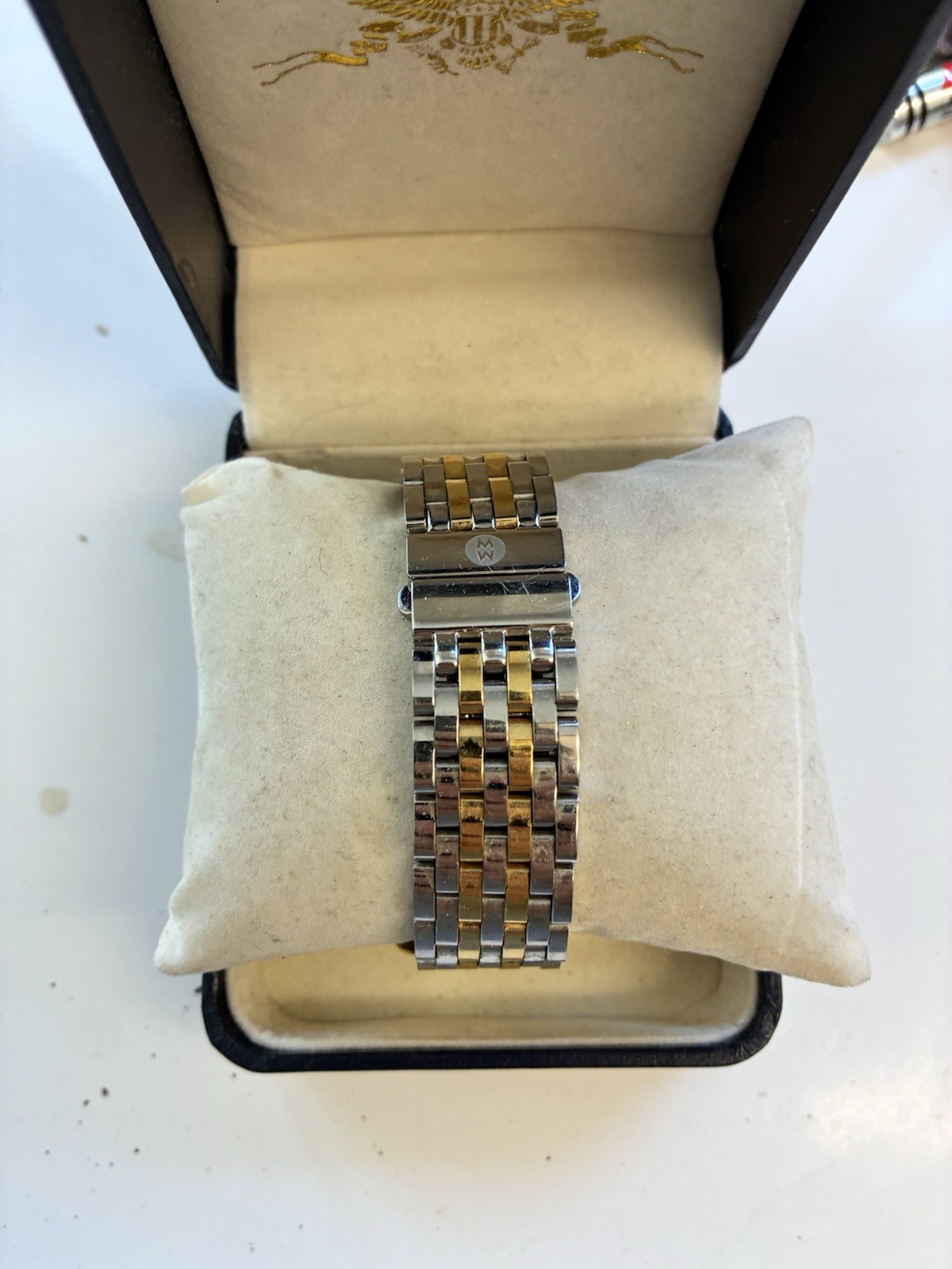 Michele Deco MOP Diamond Dial Two-Tone Steel Ladies Watch (MWW06A000779)