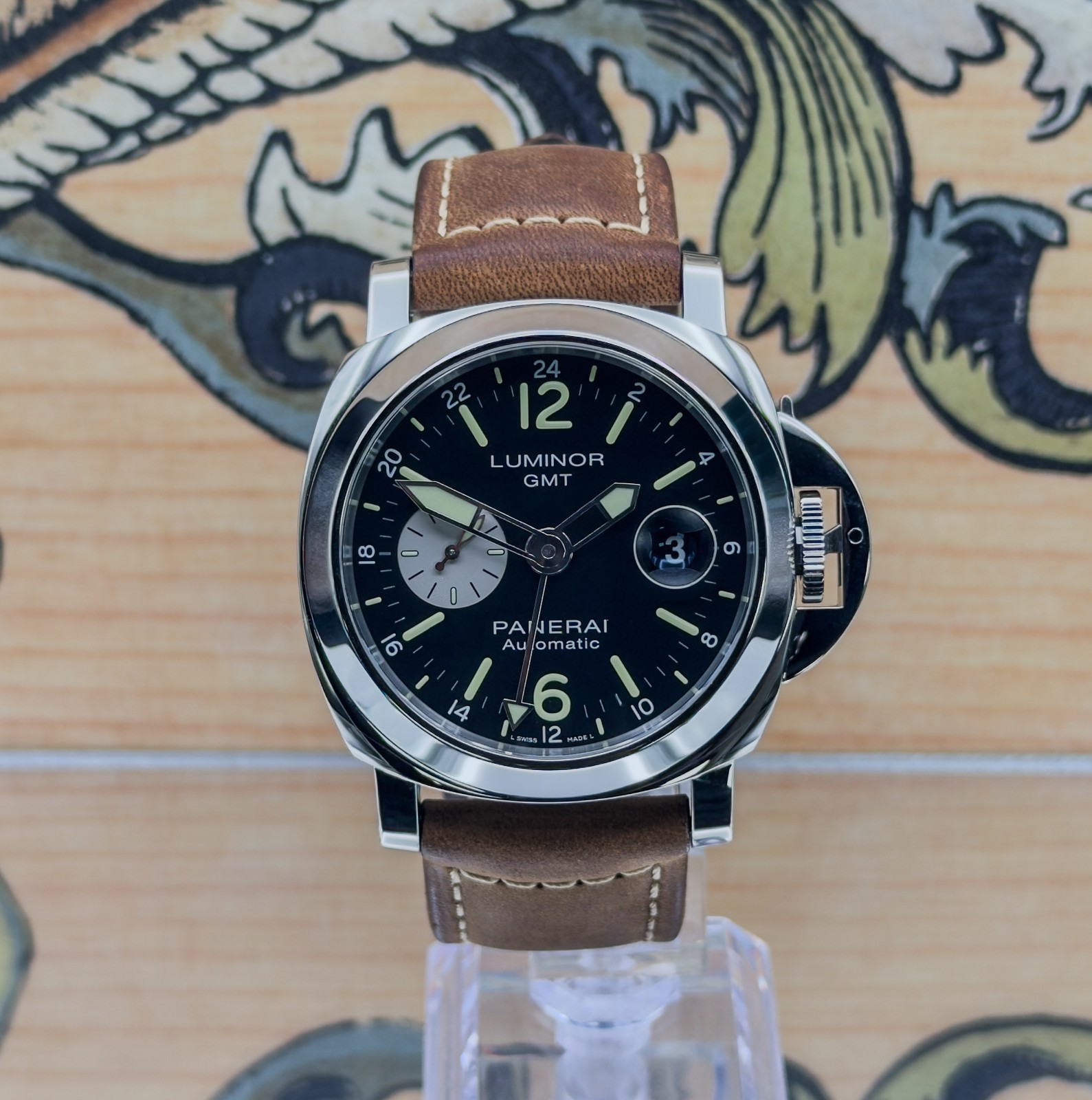 Panerai Luminor GMT Automatic 44mm ref.PAM01088 (2021) Full Set w/ Extra Straps