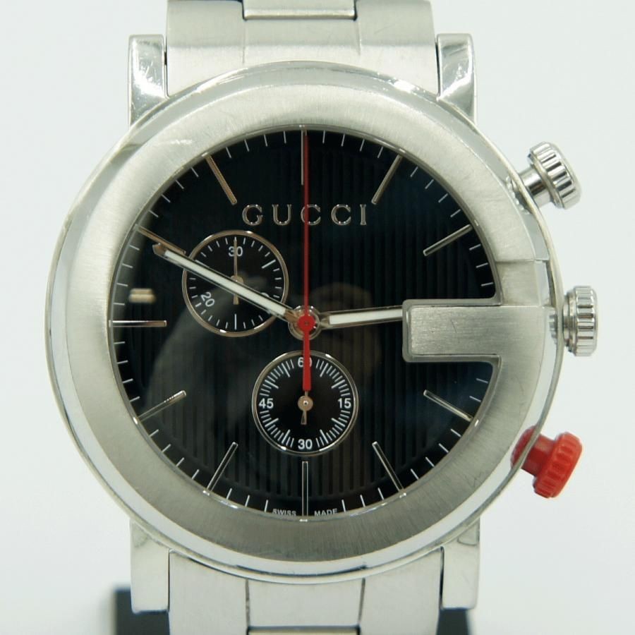 GUCCI G-Chrono YA101361 101M Quartz Chronograph Black Dial Men’s Watch