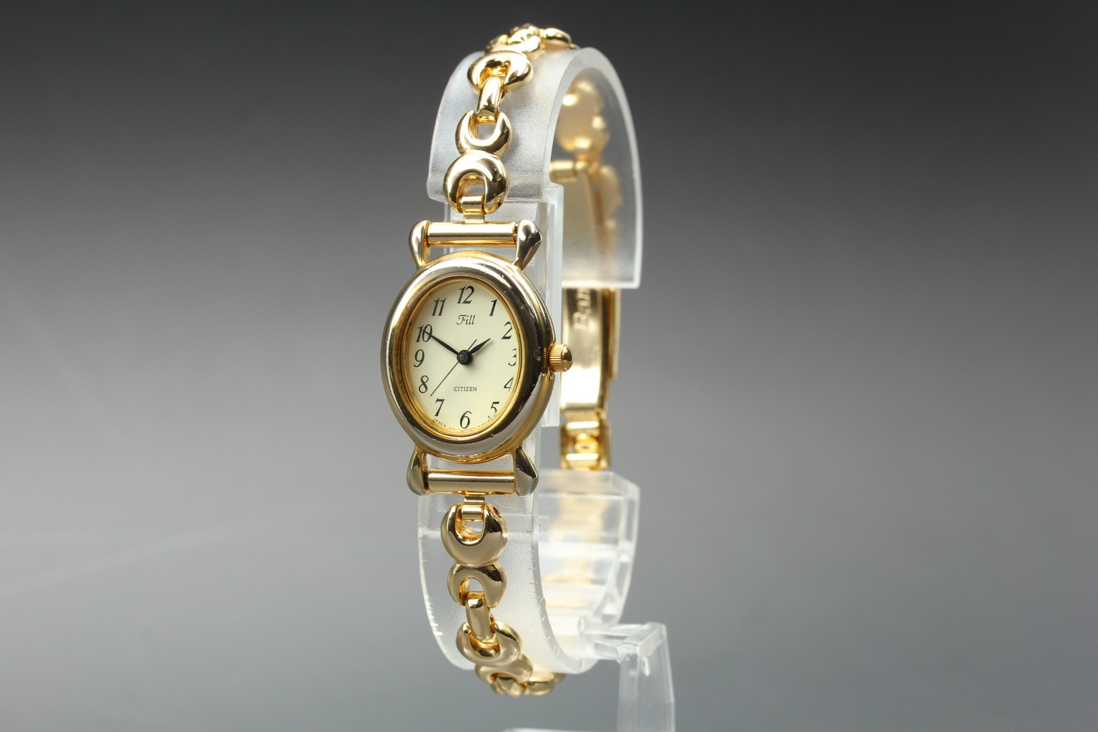 Vintage N MINT Citizen Fuji 5930-K07467 Gold Bracelet Ladies Elegant Watch JAPAN