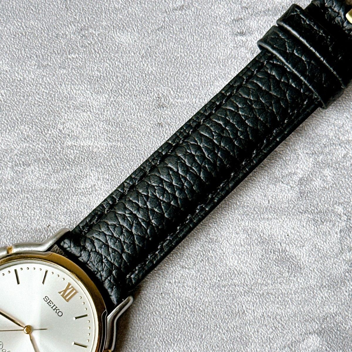 SEIKO DOLCE 5E31 6B30 Combination Case Silver Dial Quartz Vintage Men’s Watch