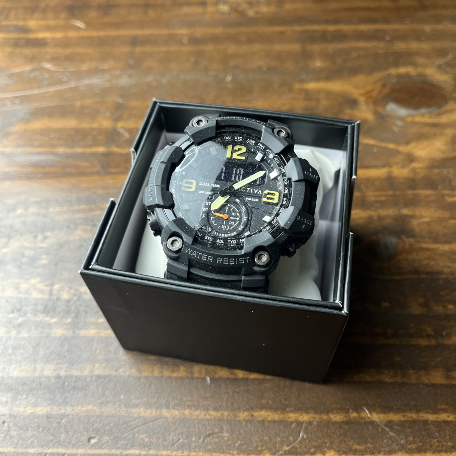 Activa X Invicta BlackOps Digital Men’s Watch 56mm Black ACW1637-001 – NEW