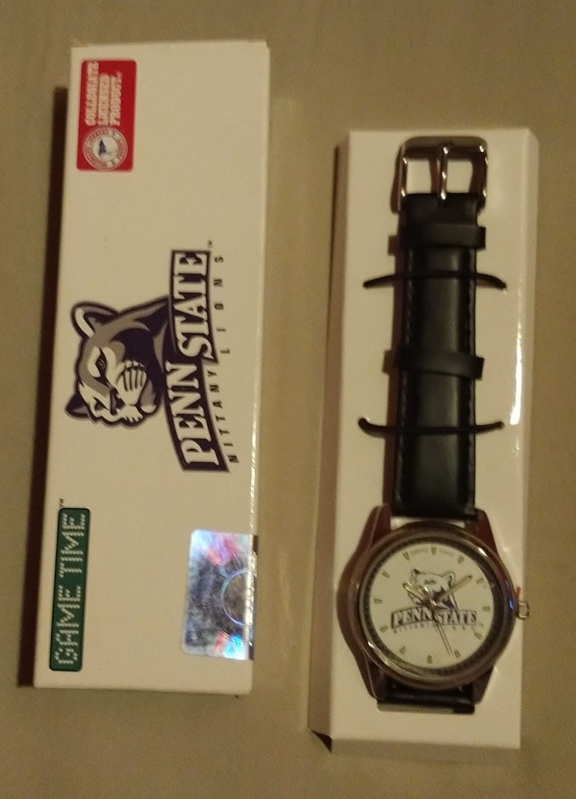 Penn State Game Time Round Dial Watch