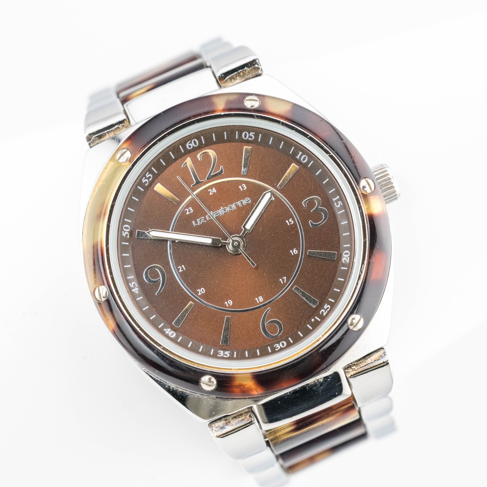 Liz Claiborne LC1055 Two-Tone Quartz Analog Women’s Watch Sz. 6 3/4″ New Battery