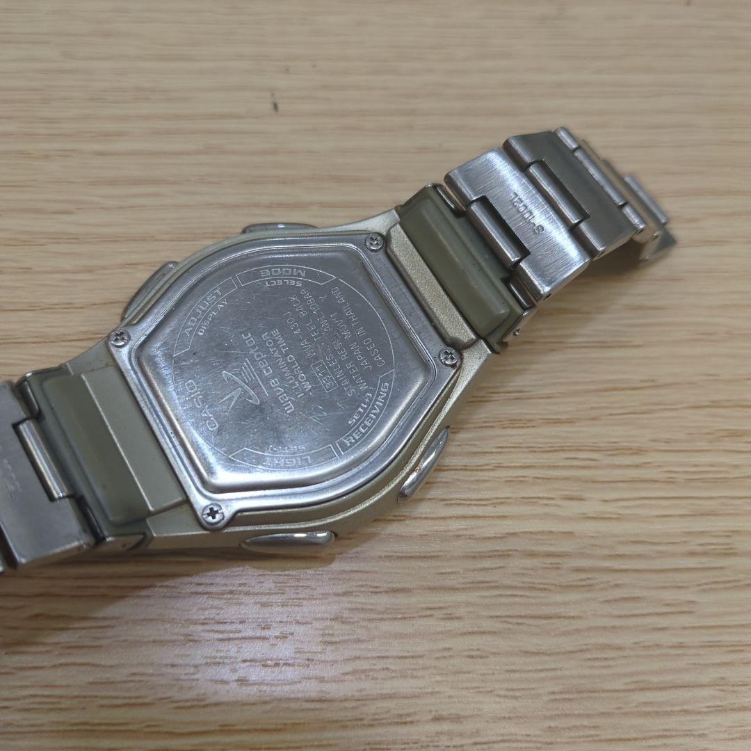 ☆CASIO Wave Ceptor WVA-430J World Time Radio Solar Powered Watch From Japan