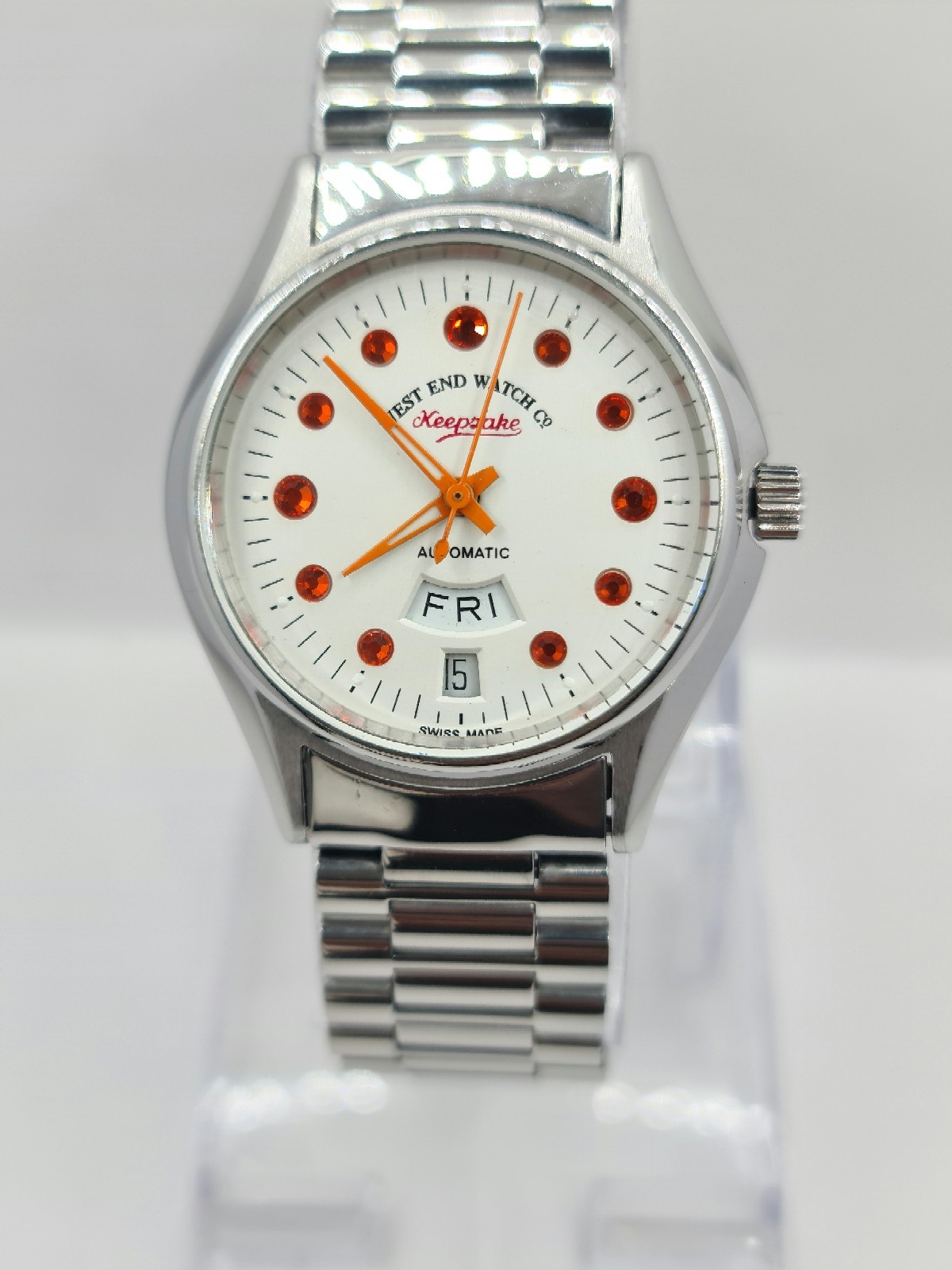 Vintage Westend watch White Dial Automatic Movement Mens Wrist Watch Swiss Made