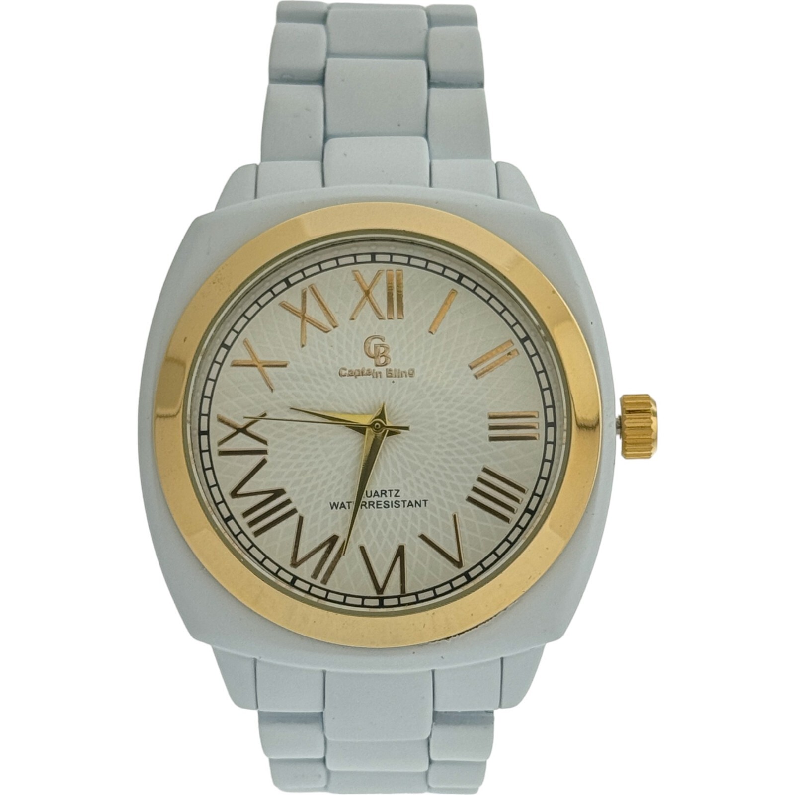 Men’s Stainless Steel Analog Watch – Battery Powered, Safety Push Latch Lock,New