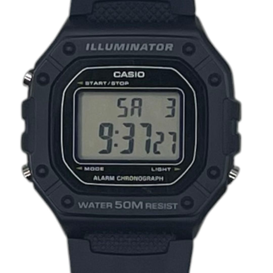 Casio W-218H-1A Digital Illuminator Watch Used
