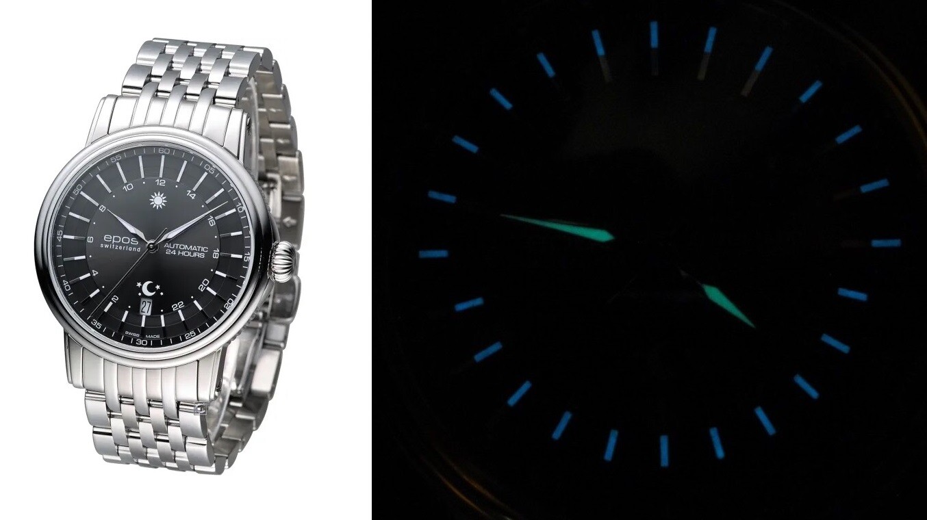 EPOS Emotion Mechanical 24 hour black Dial date sun moon 3390 ETA 2892-A2