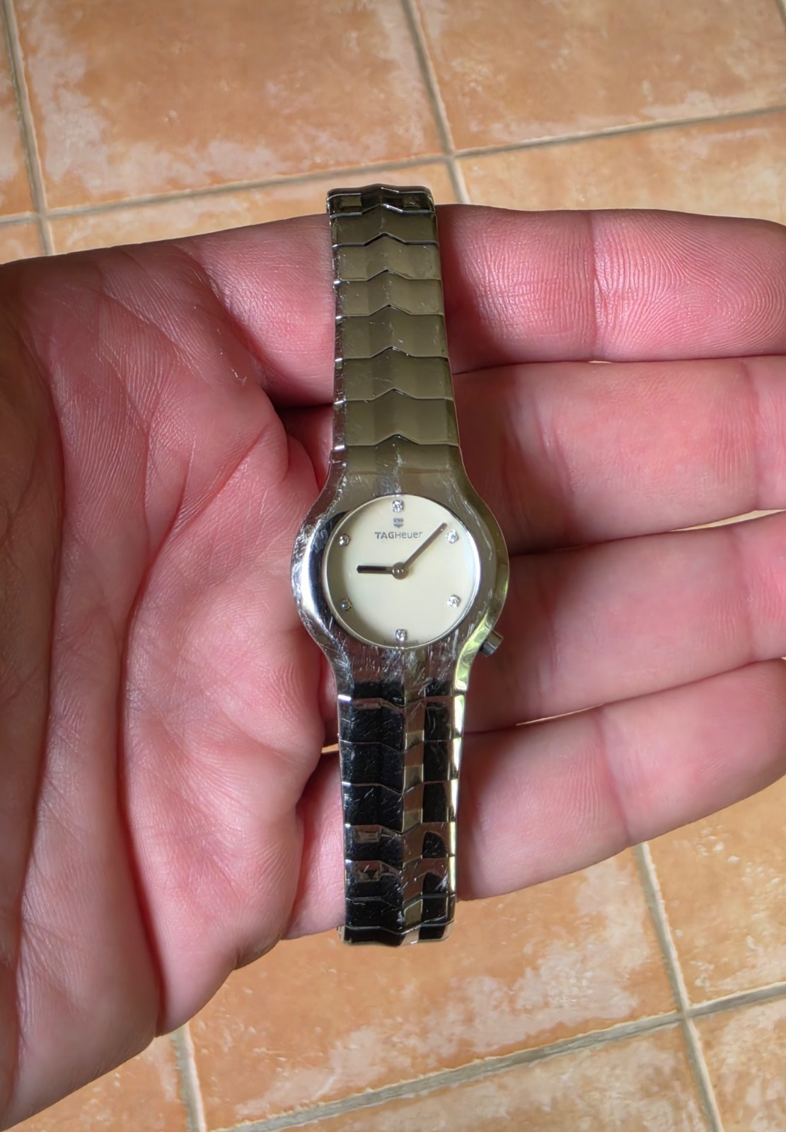 TAG Heuer WAA1418.BA0760 Womens Alter Ego Series Quartz Watch Diamonds White