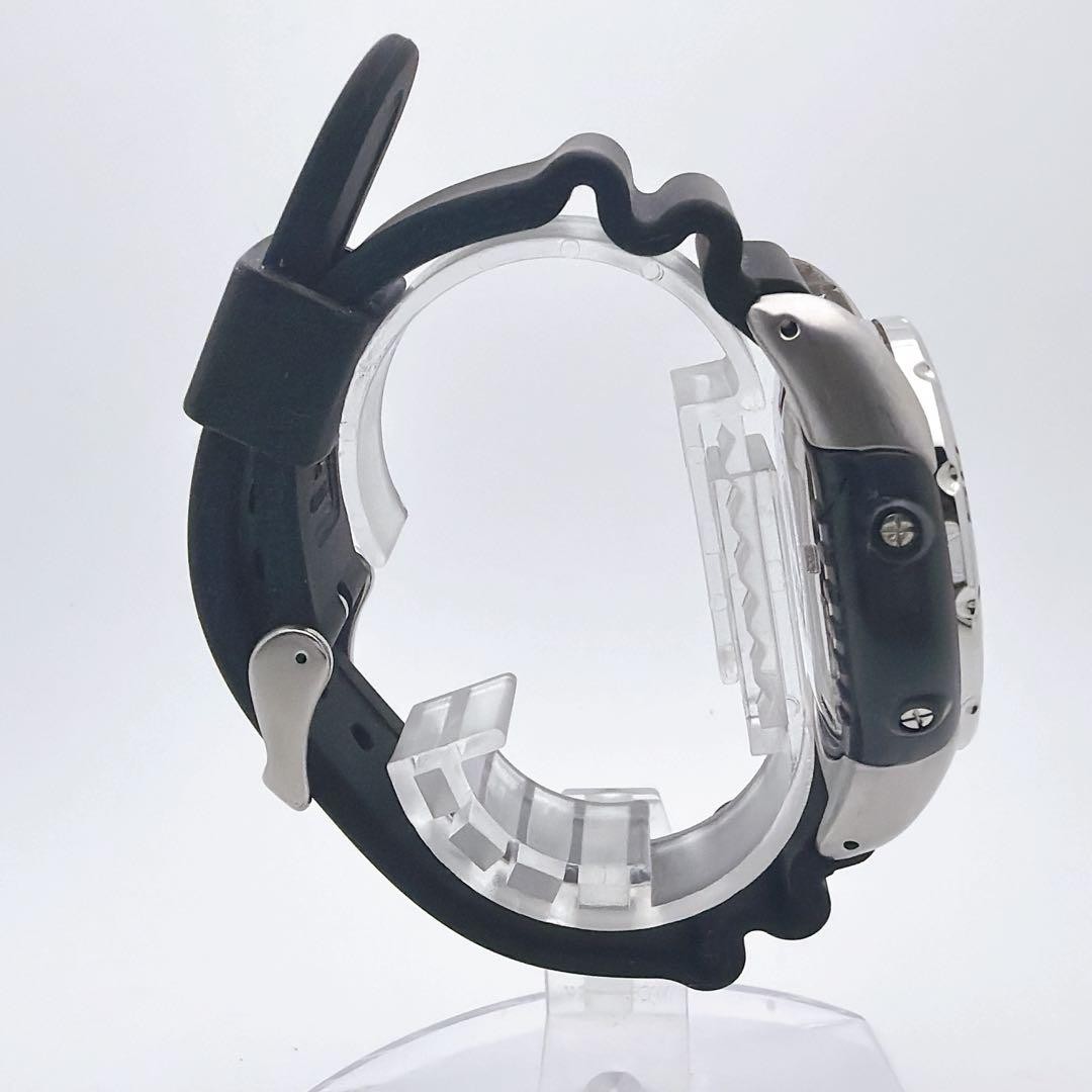 SEIKO Plusar Scuba Diver Watch Date Silver Black Used Japan