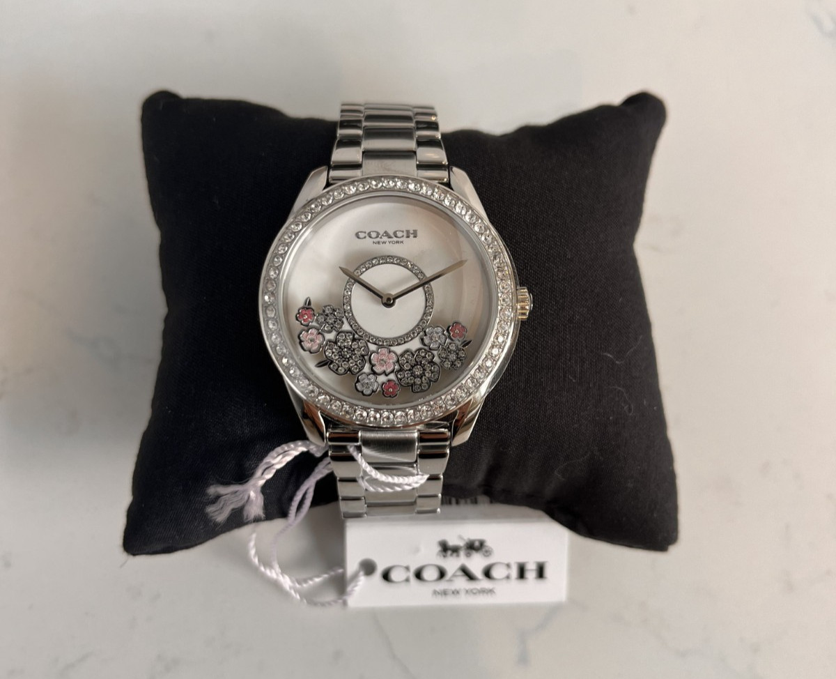 COACH 14503775 Women’s Preston Stainless Steel Bracelet Tea Rose Watch 36mm NWT