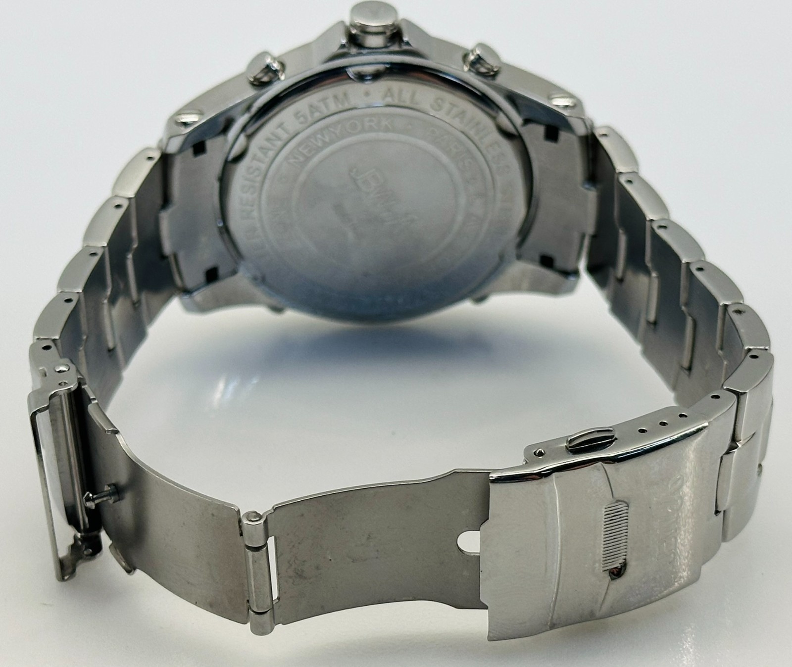 JBW Jet Setter SS Diamond Multi Time-Zone Men’s Watch JB-6213-C #170