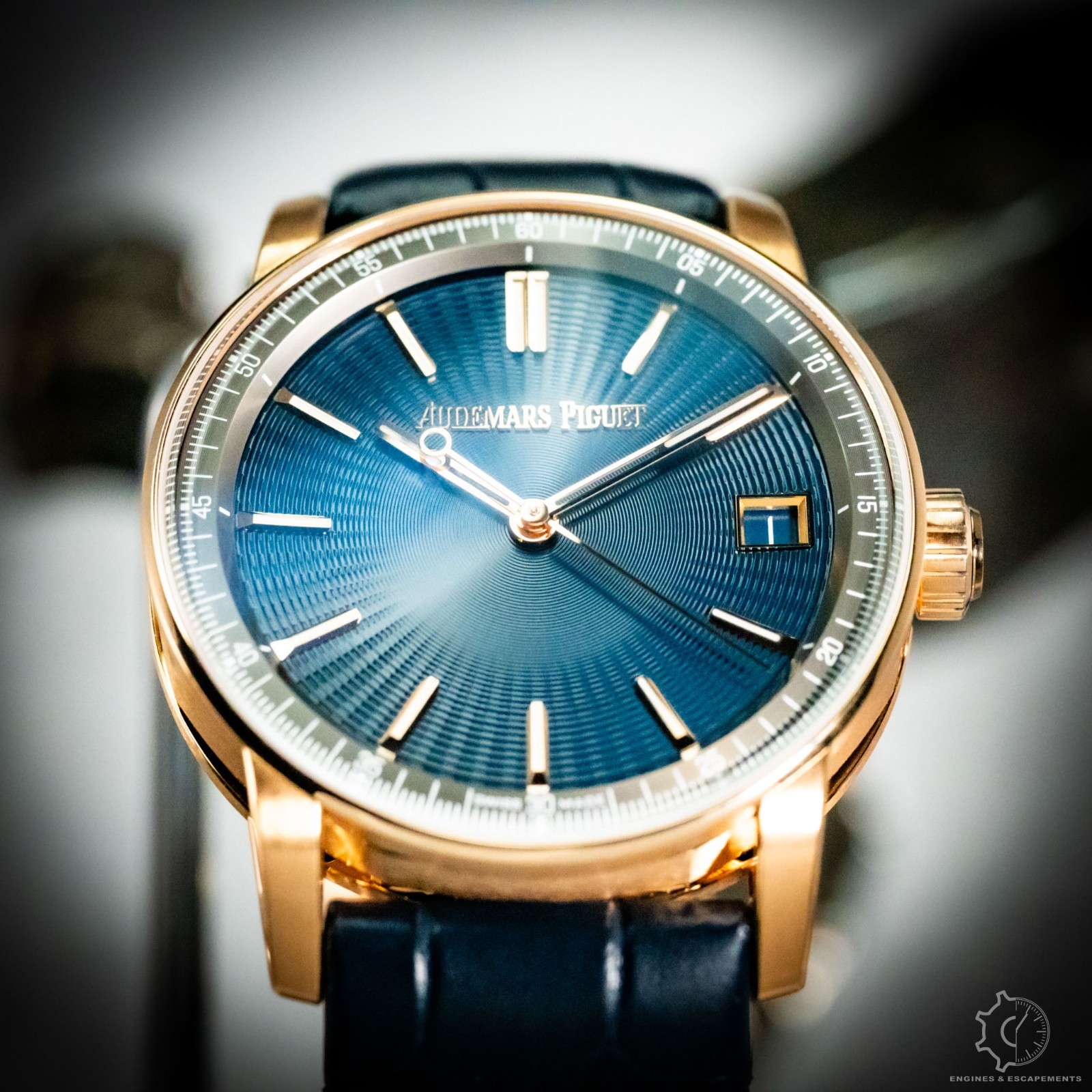 Audemars Piguet Code 11.59 Rose Gold Blue Dial 15210OR.OO.A348KB.01 B&P
