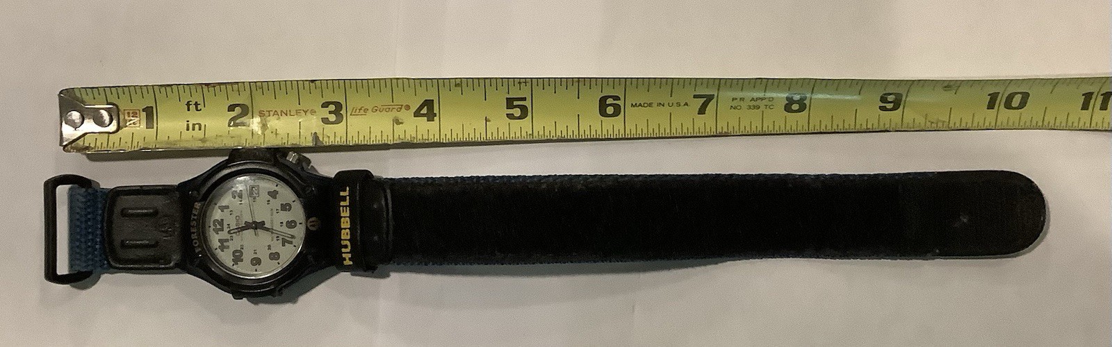 Casio Forester Illuminator Hook & Loop Band with “HUBBELL” Band Strap Loop
