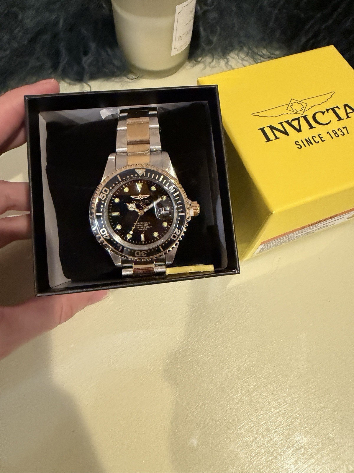 Invicta Pro Diver Quartz Black Two Tone Men’s Watch 8934OB New In Box