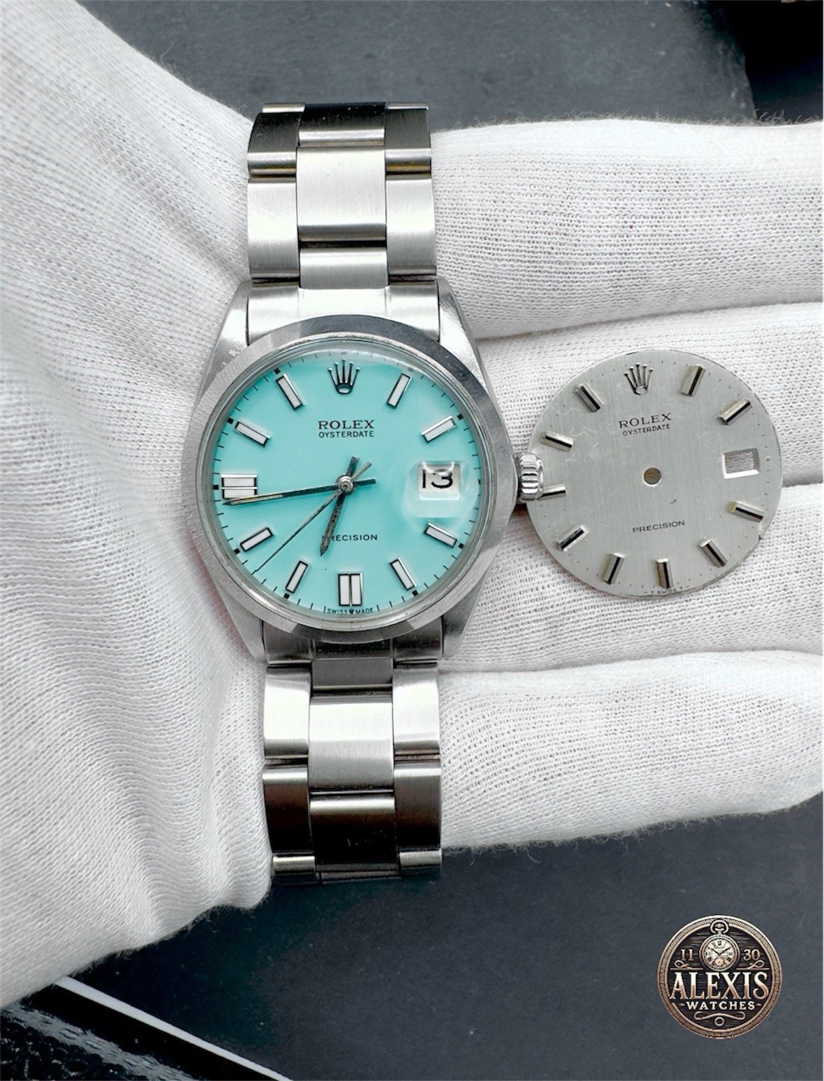 Rolex Oysterdate Precision Ref. 6694 – Tiffany Dial – Warranty – Overhauled
