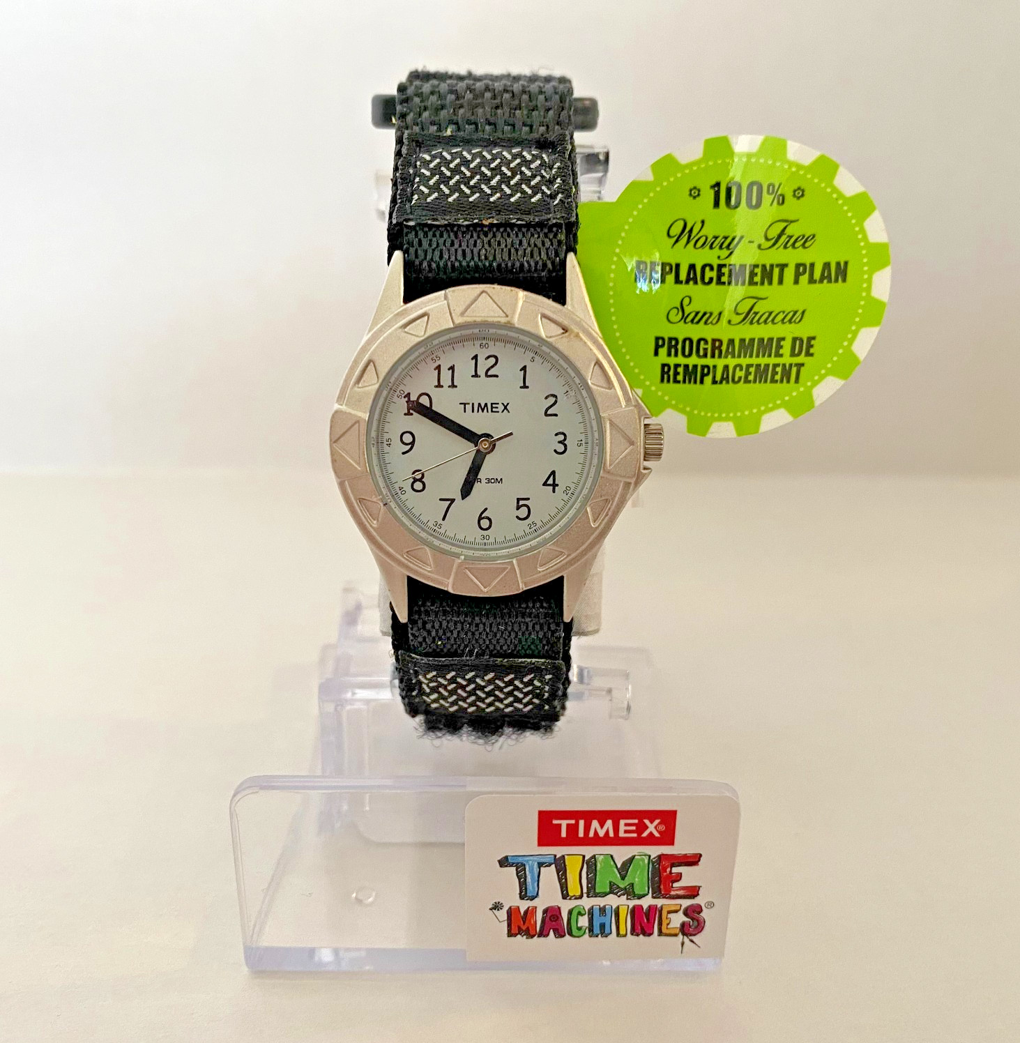 Timex Time Machines Kids Analog Watch Black Easy Strap NWT New in Box T79051