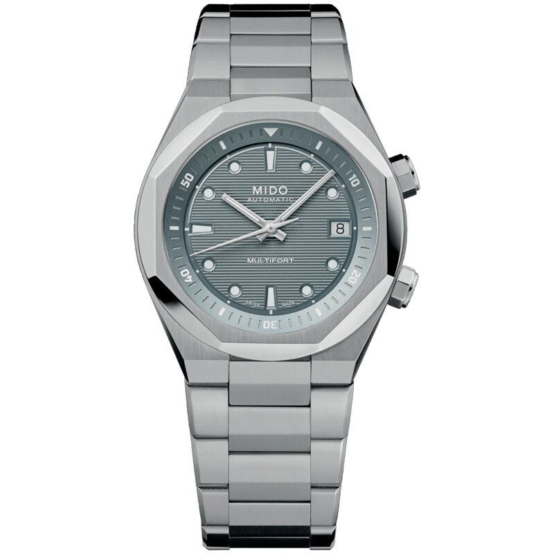 Mido Multifort 8 Two Crowns 40mm Grey Dial Steel Men’s Watch M0475071108100