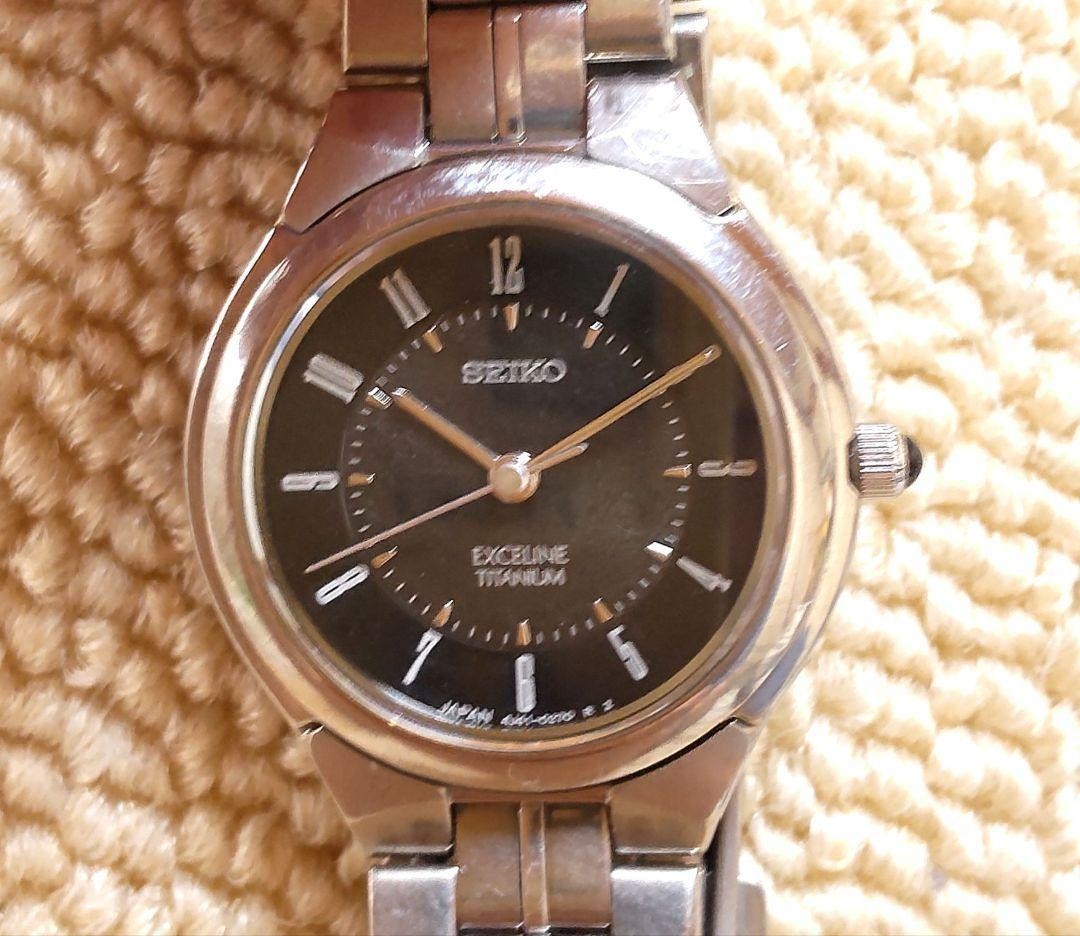Seiko Exceline Titanium Ladies Watch, Quartz, Running, Wrist 15.0cm/5.9in
