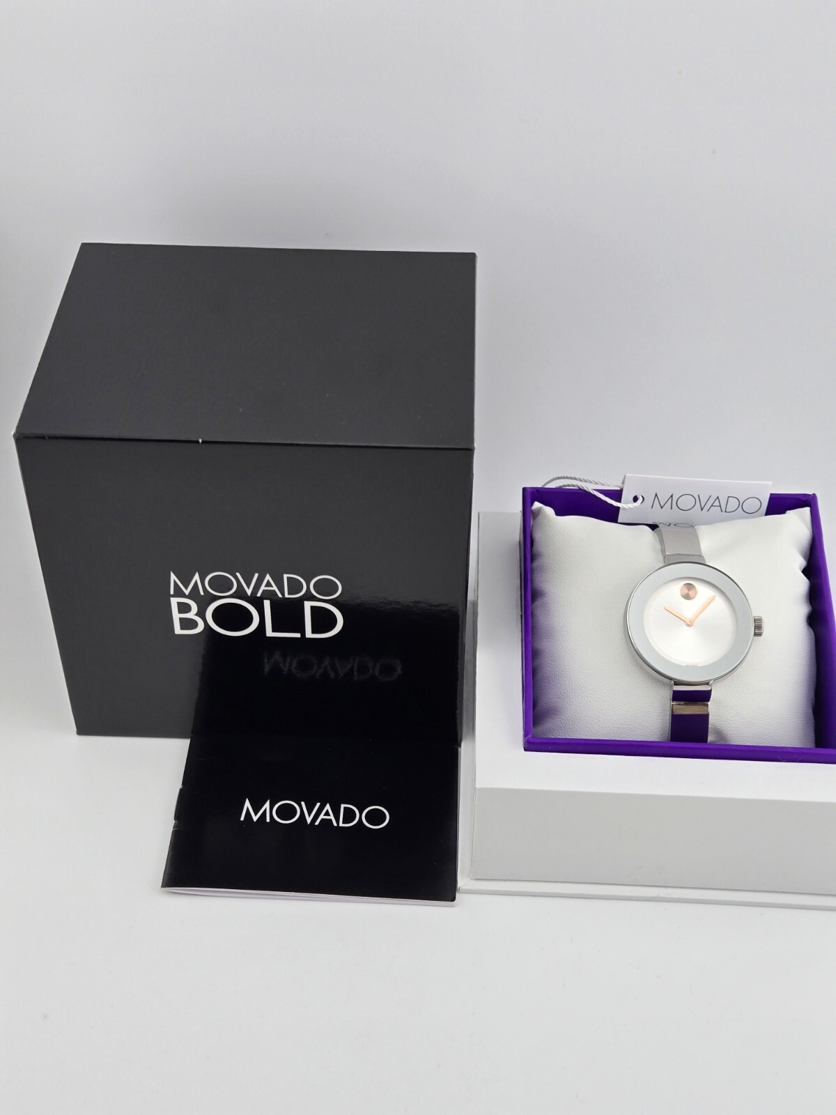 Movado Bold Silver Dial Stainless Steel Women’s Watch – 3600194 ($495 MSRP)