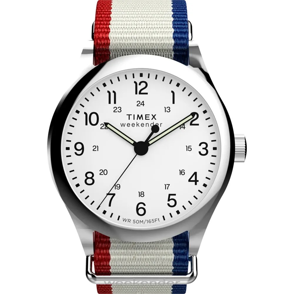 New Timex Weekender TW2Y15500 Weekender New England Watch